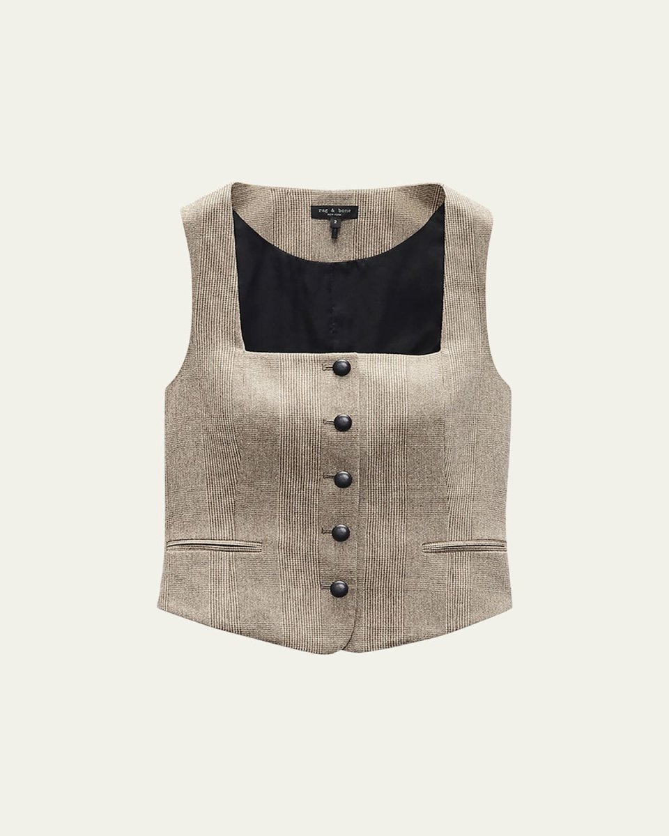 Mariana Plaid Vest